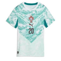 Camiseta Portugal Joao Cancelo #20 Segunda Equipación Replica Mundial 2026 para mujer mangas cortas